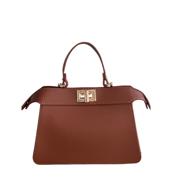 Ainaz Studio Handbags - Ainaz Studio small fashion handbag for fall, crossbody, handmade, brown bag